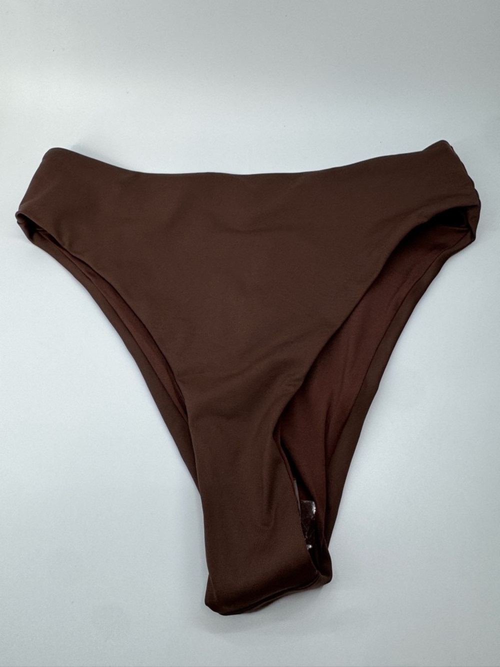 Skims Recycled Swim Mid Waist Bottom Cocoa Large NWT